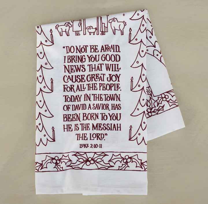 Do Not be Afraid Tea Towel