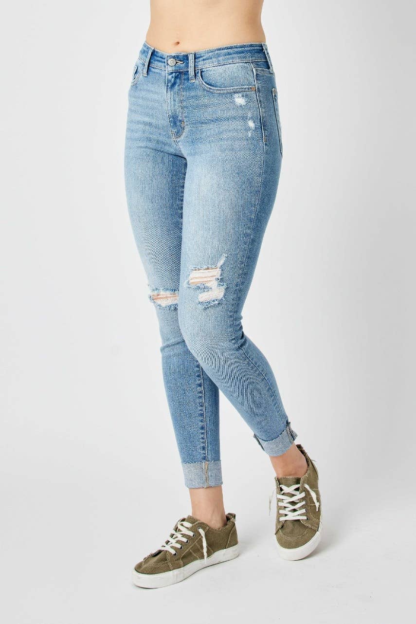 MR Destroy & Cuff Skinny Jeans