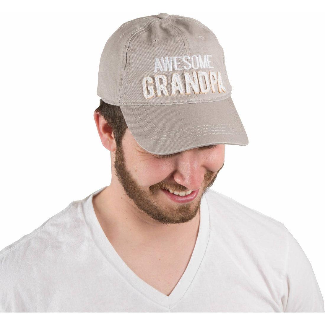 Grandpa - Warm Gray Adjustable Hat