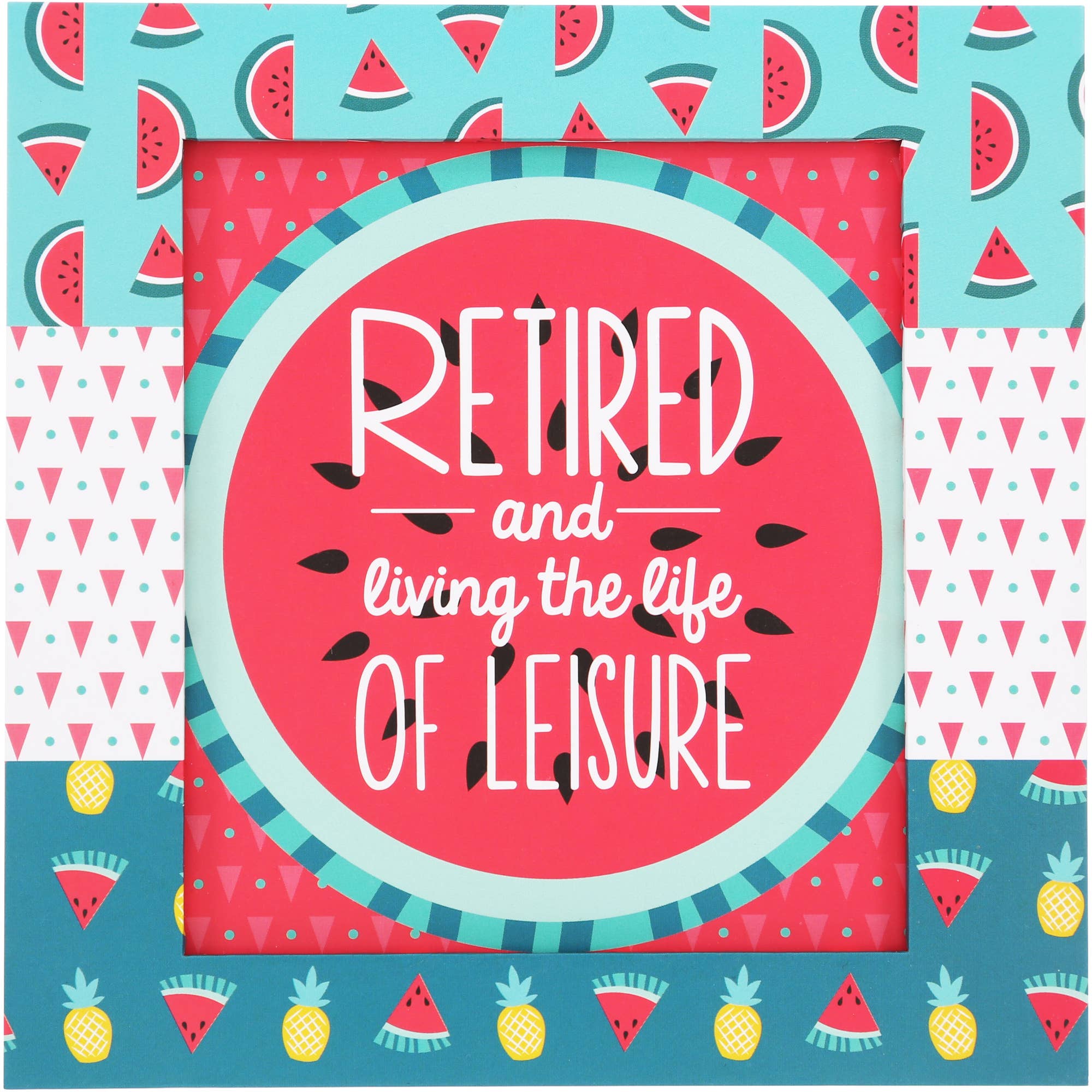Hello Retirement - 4" Coaster Set with Box (4 Piece)