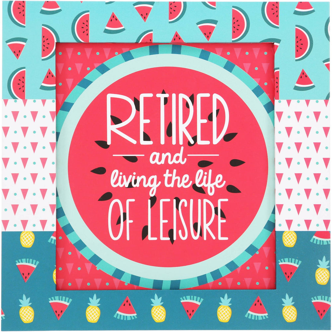 Hello Retirement - 4" Coaster Set with Box (4 Piece)