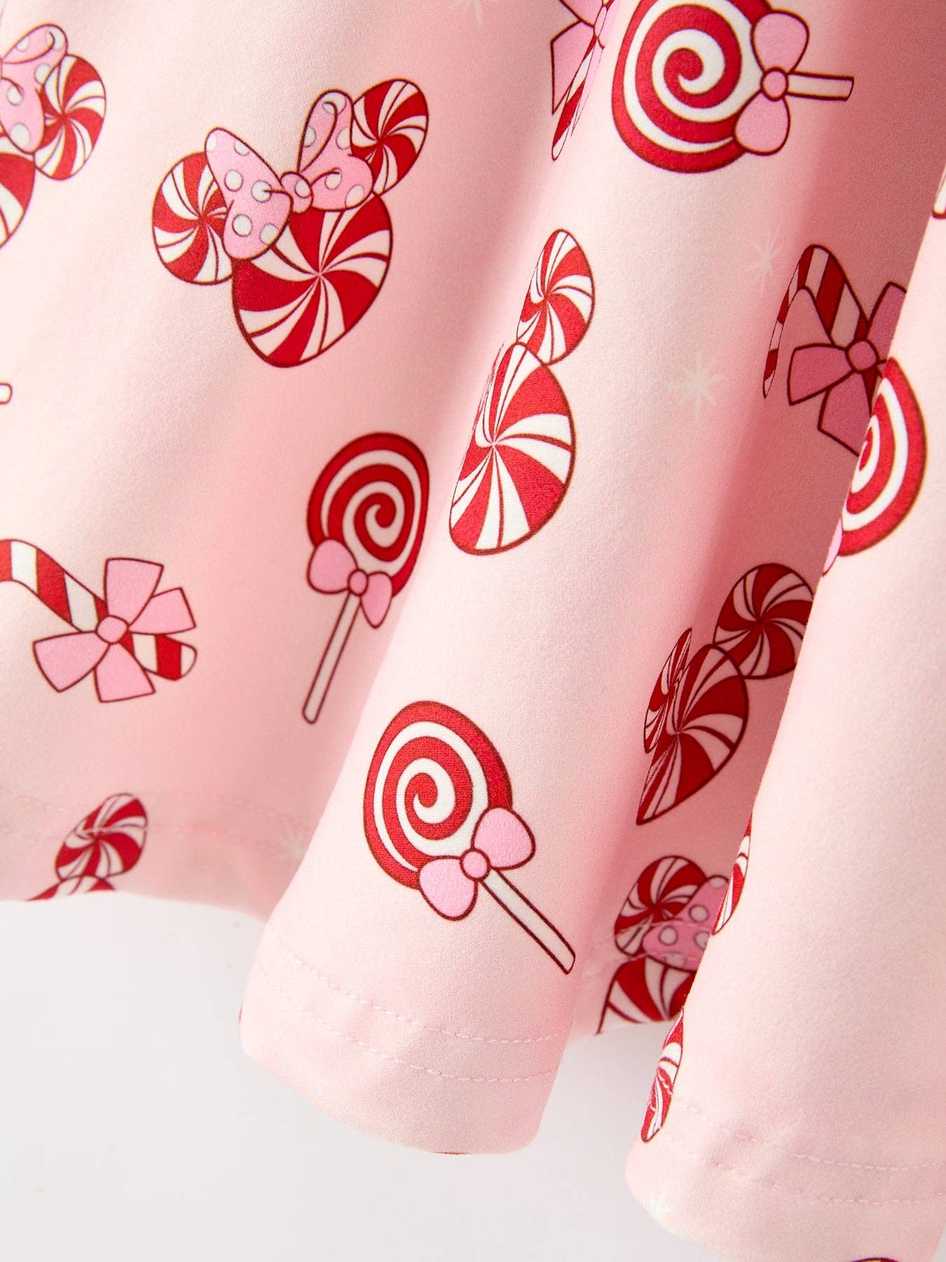 Disney Christmas Peppermint Long Sleeve Twirl Dress