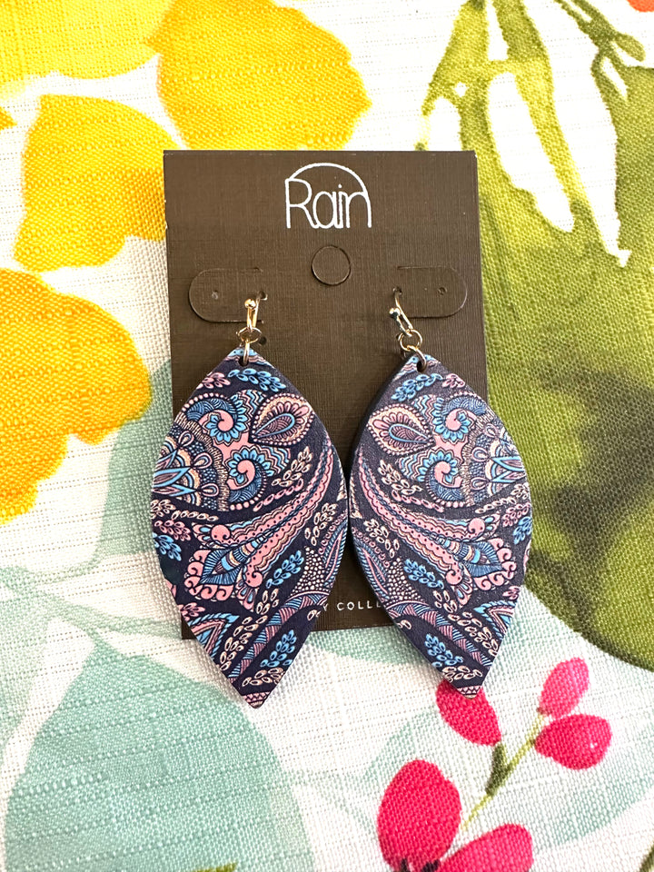 Rain Blue & Pink Earrings