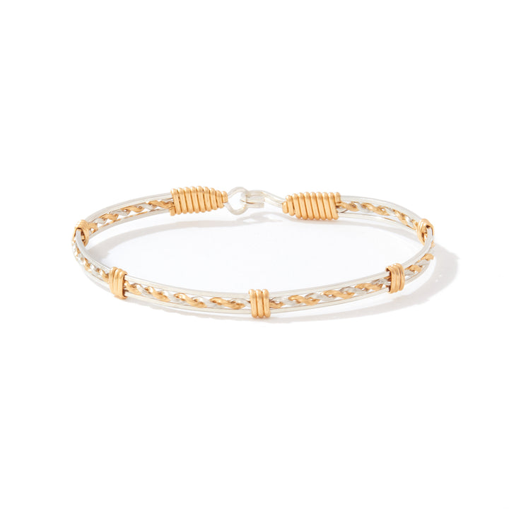 Ronaldo Silver and Gold Be Still Bracelet