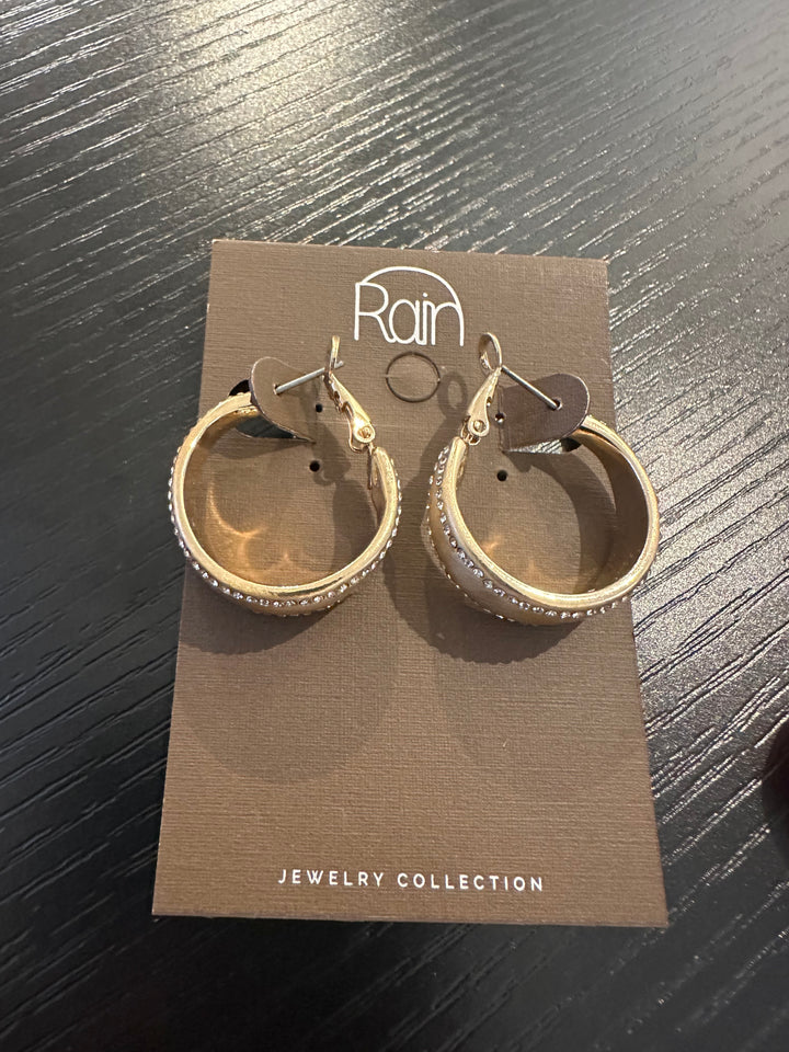 Rain Gold & Silver Beaded Earrings