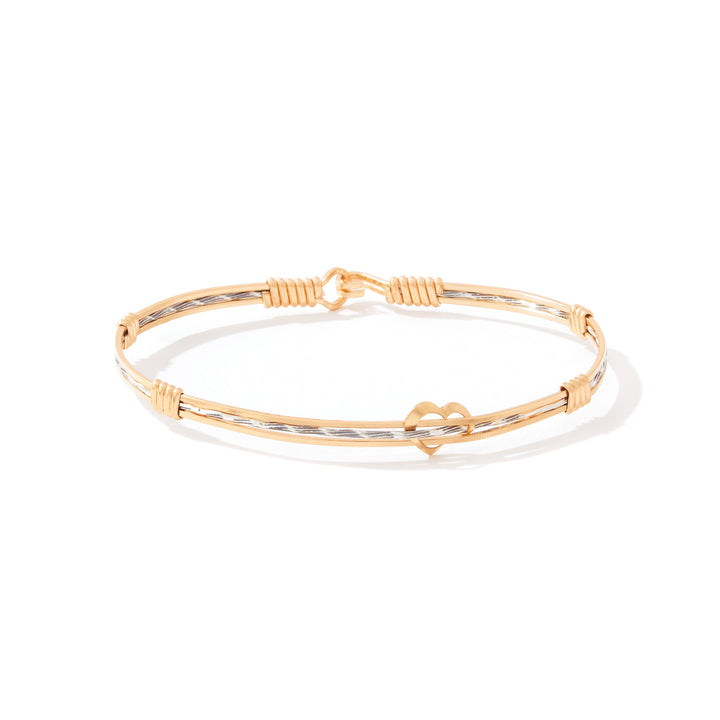 Ronaldo Silver and Gold From the Heart Bracelet