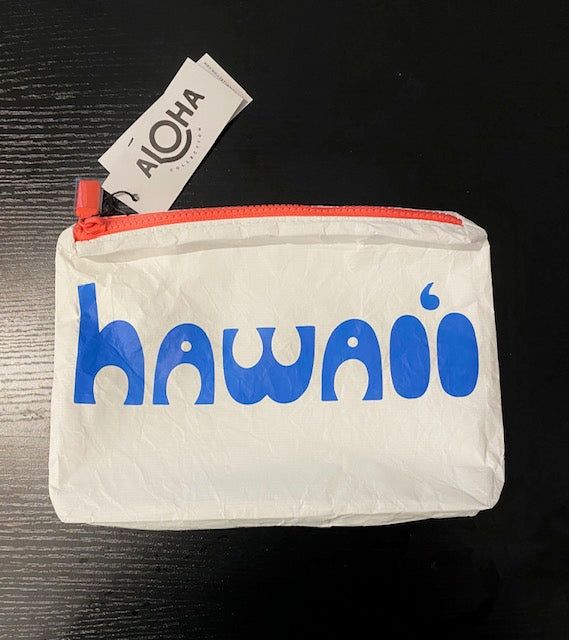 Aloha Bags Small Zippered Pouch in Hawaii Bubble Cerulean