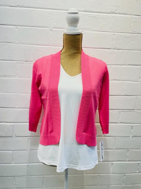 Lulu-B Lightweight Pink Cardigan Sweater