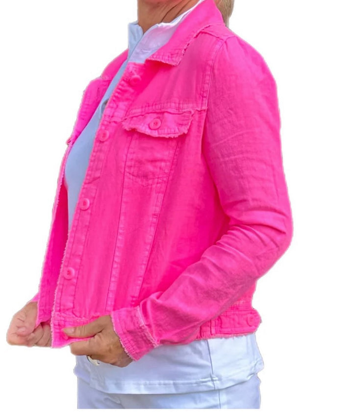 Lulu-B Linen Hot Pink Jacket