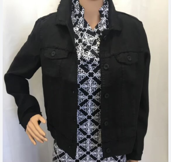 Lulu-B Black Linen Jacket