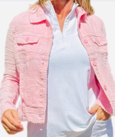 Lulu-B Linen Light Pink Jacket