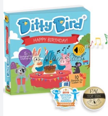 Ditty Bird Happy Birthday Book