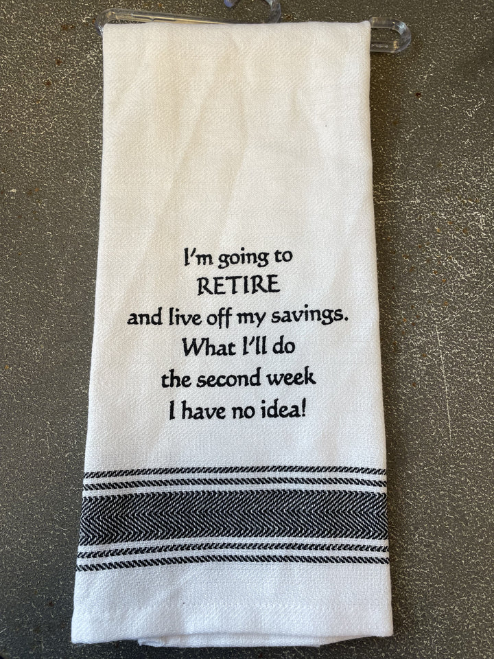 Retirement Tea Towel