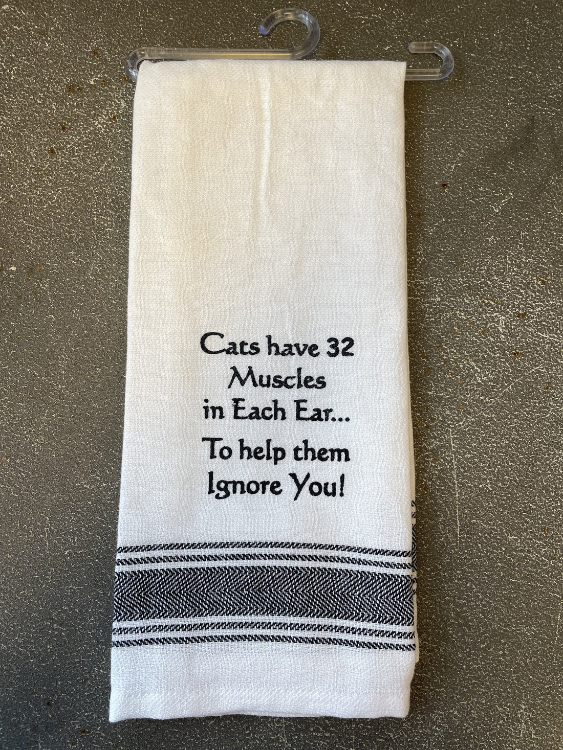 Cats Have 32 Muscles Tea Towel