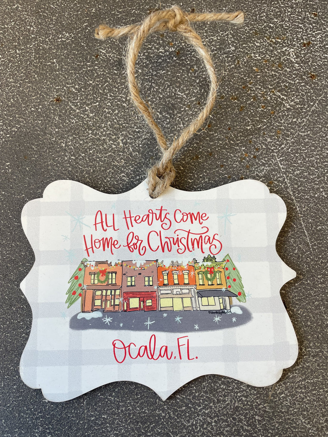 Ocala, Florida All Hearts Come Home for Christmas Ornament