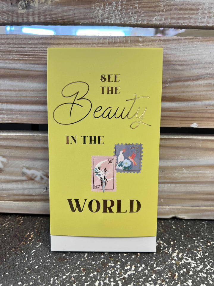 75 Sheet See the Beauty in the World Magnetic Notepad