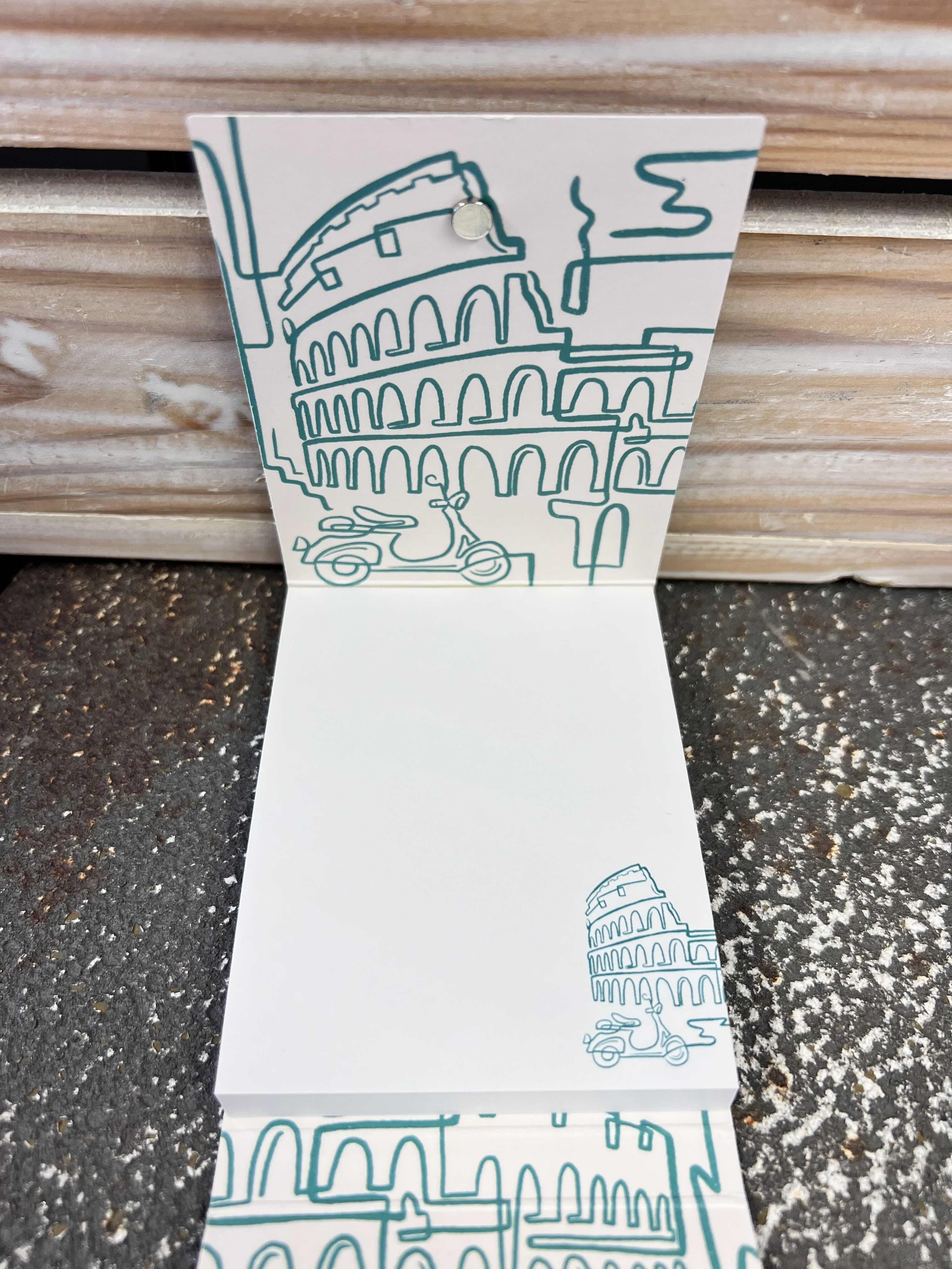Small 75 Sheet Magnetic Colosseum Notepad