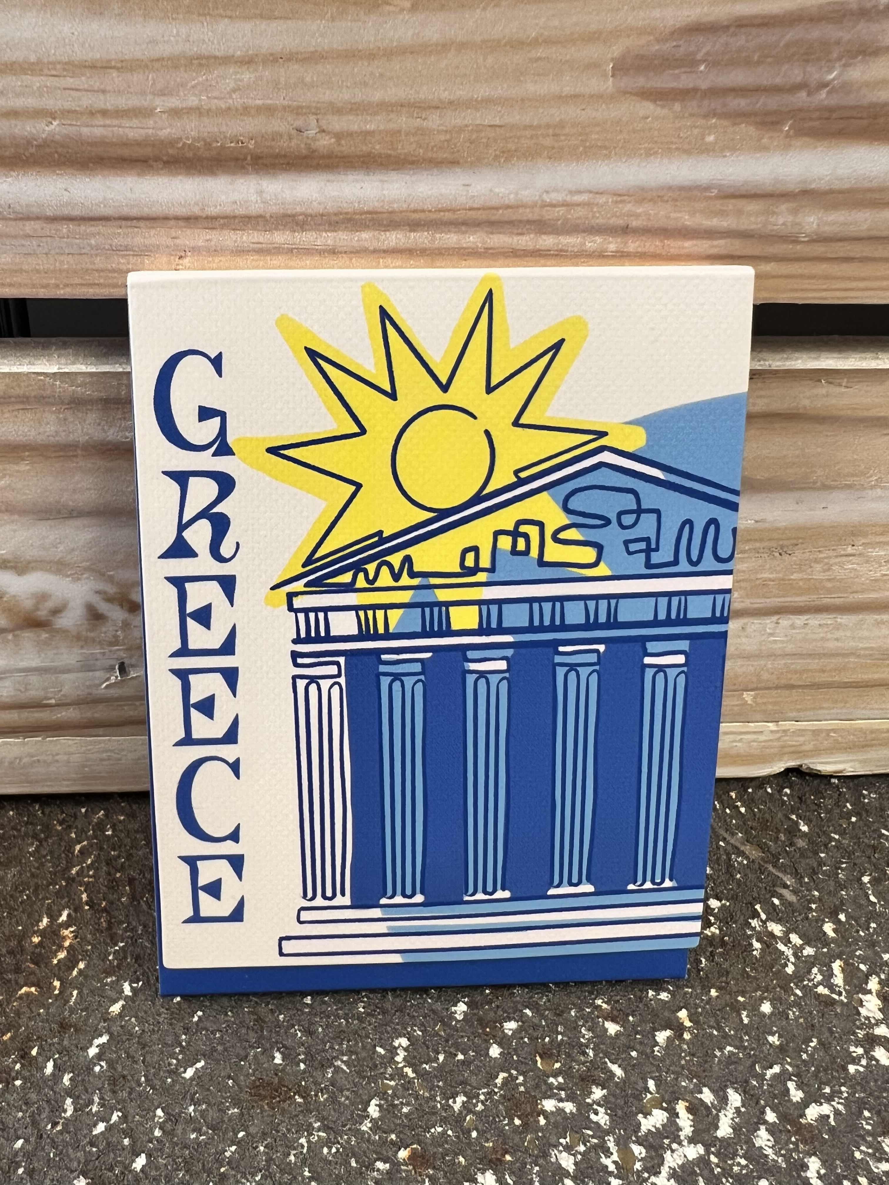 Small 75 Sheet Magnetic Greece Notepad
