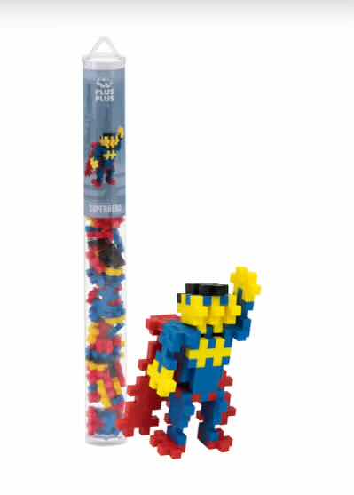 Plus-Plus 100 Piece Building Blocks Superhero