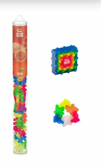 Plus-Plus 100 Piece Building Blocks Neon