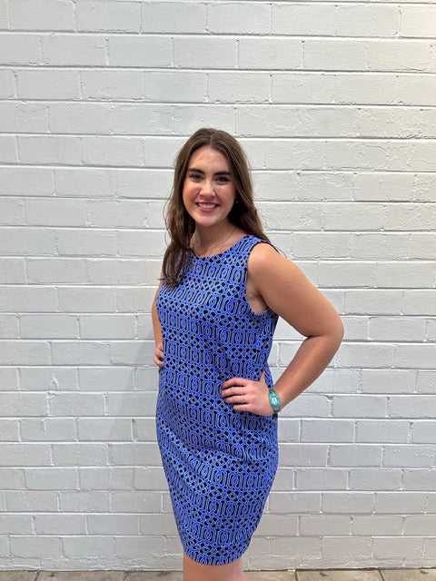 Lulu B Blue and black Sleeveless Dress