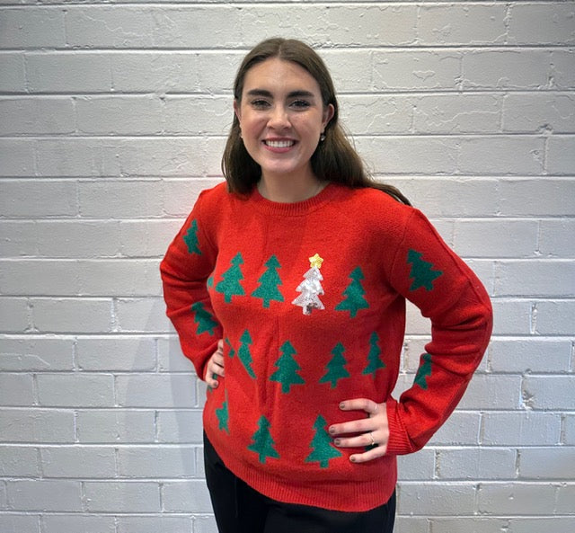 Top It Off Christmas Tree Sweater