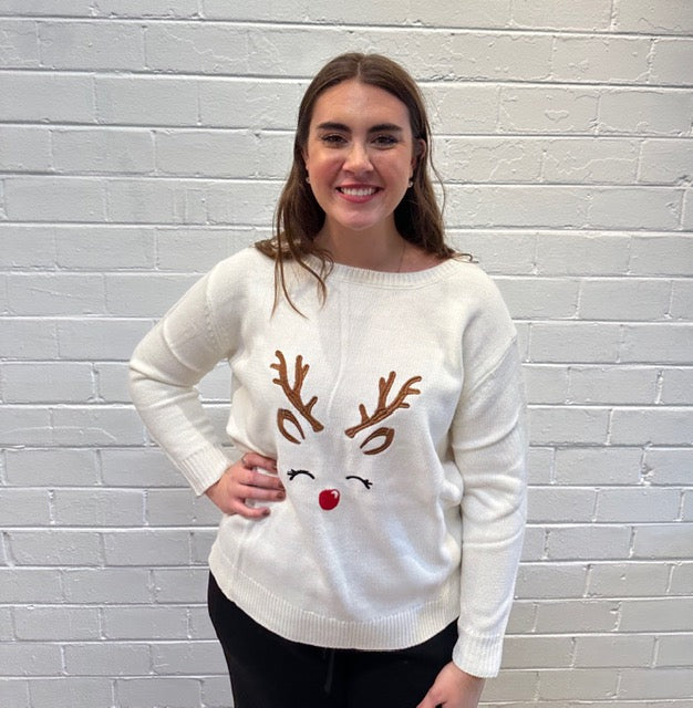 Top It Off Reindeer Sweater