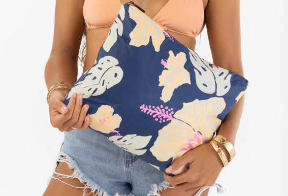 Aloha Bags Pape'ete Max Pouch in Navy Neon Moon