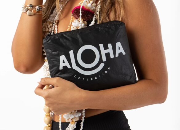 Small Original Black & White Aloha Bag