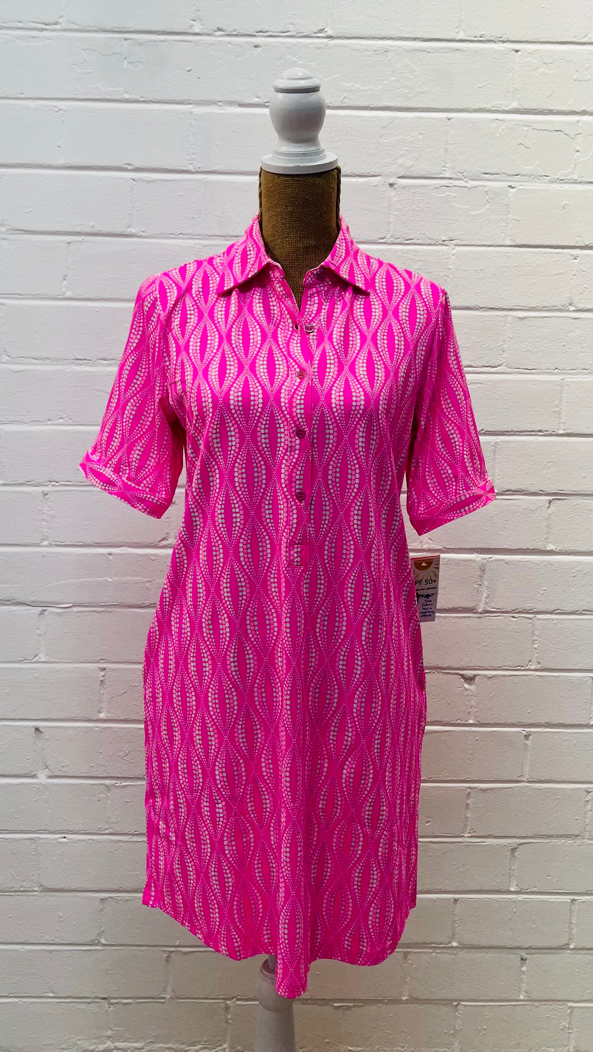 uhr heart mom dress pink ハート ピンク 3-4y（Jual Setelan 3