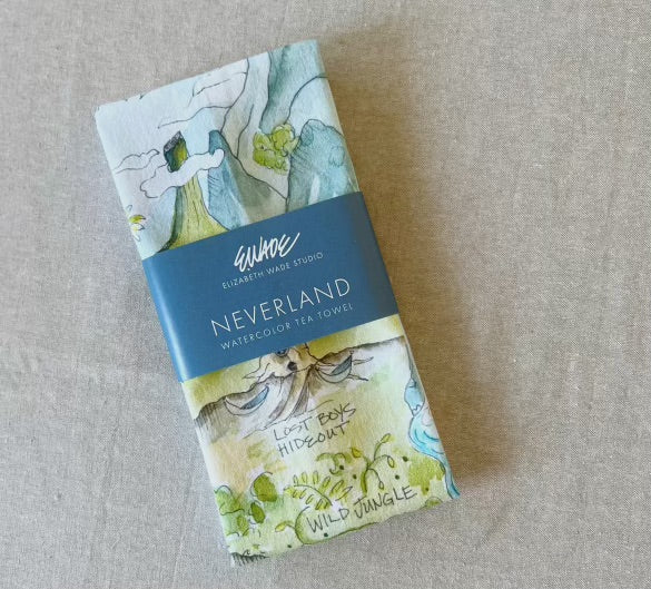 Neverland Watercolor Tea Towels