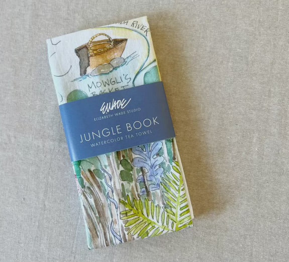 Jungle Book Watercolor Tea Towel