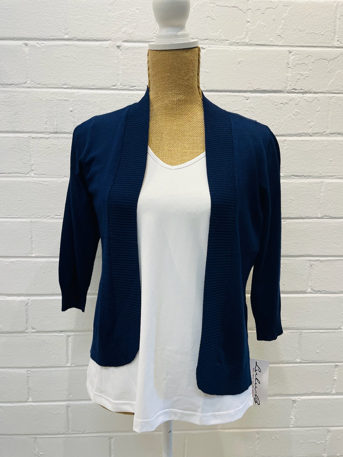 Lulu-B Lightweight Navy Cardigan Sweater