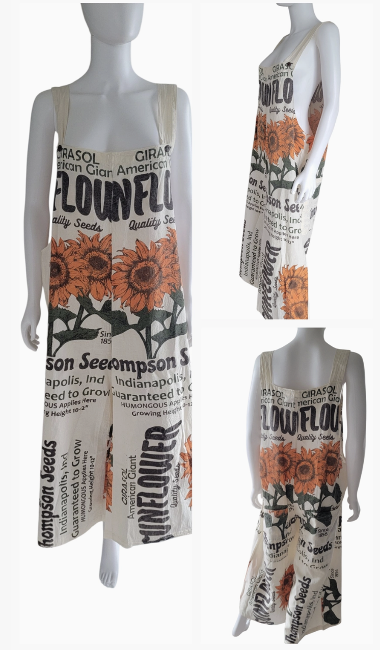 Sunflower Overalls - One Size