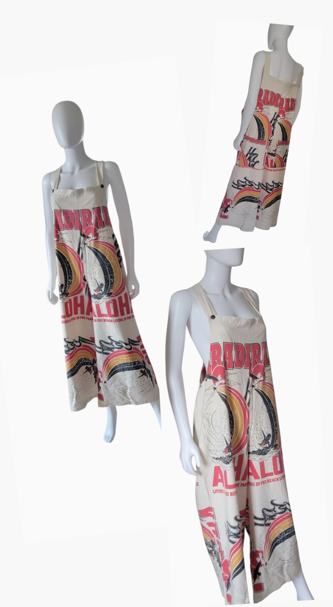 Aloha Paradise Overalls - Size XXL