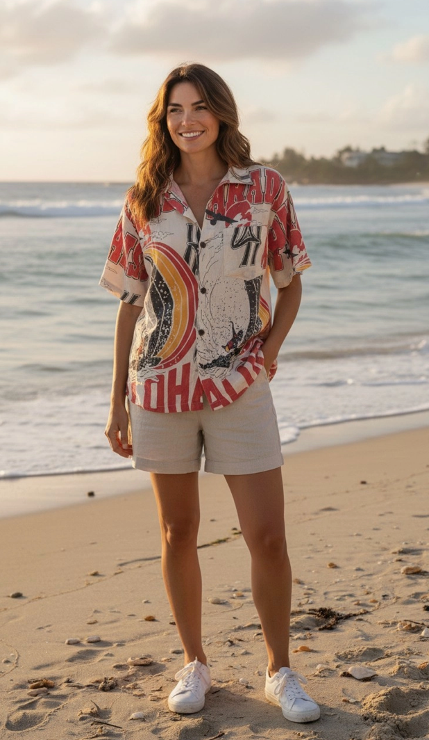 Unisex Button Down Shirt - Aloha Paradise