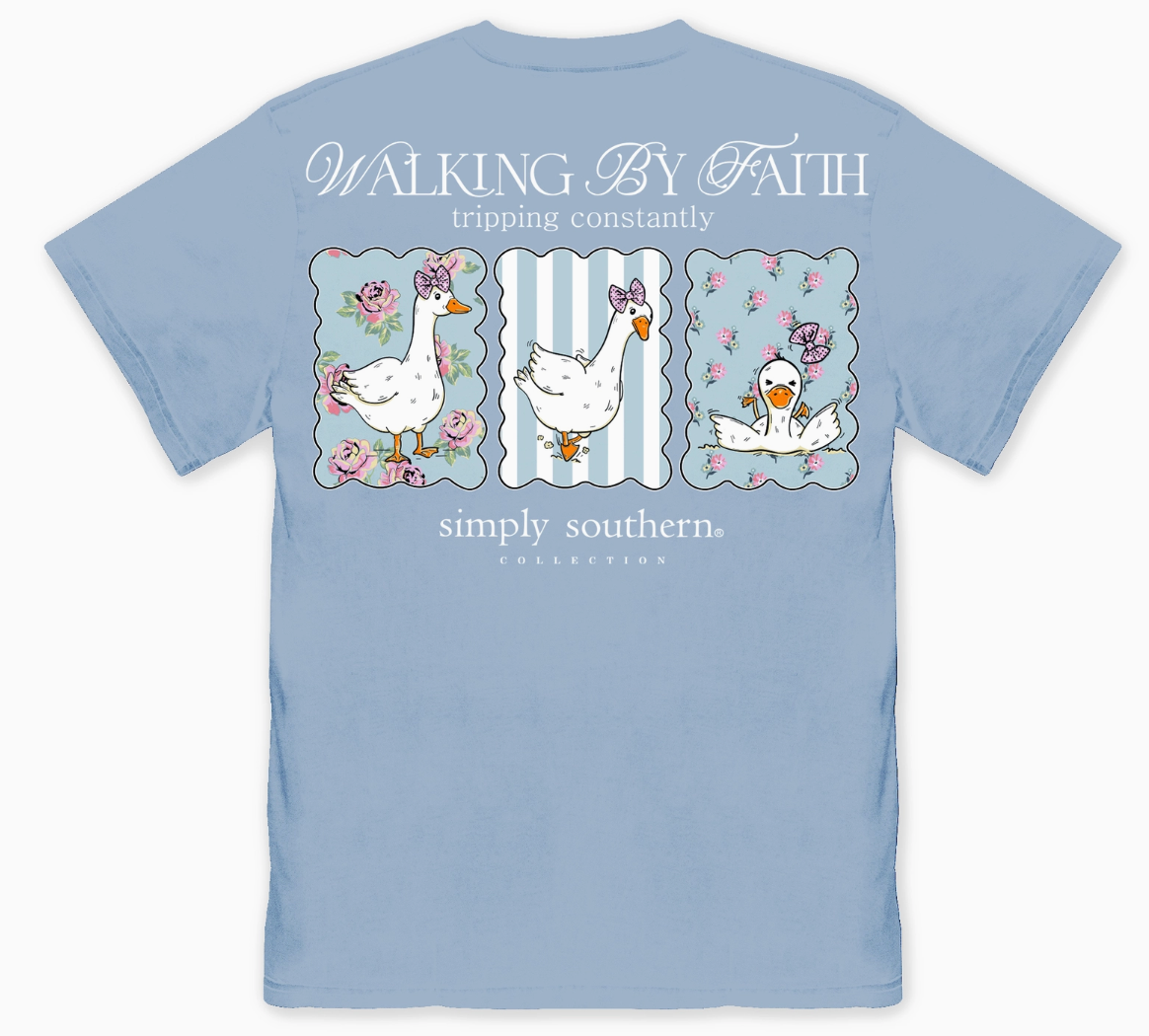Walking by Faith Duck T-Shirt