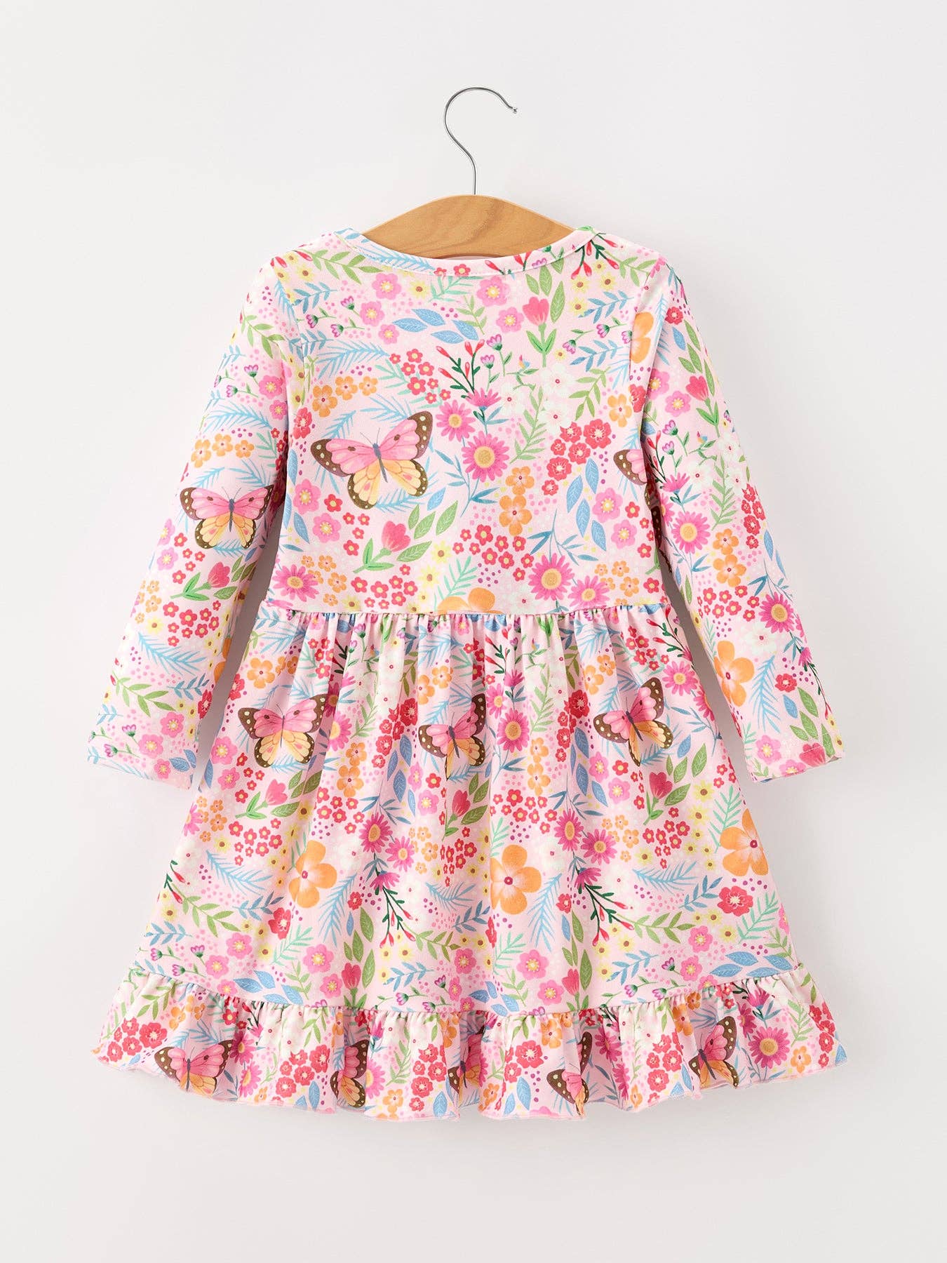 Fall Butterfly Floral Dress