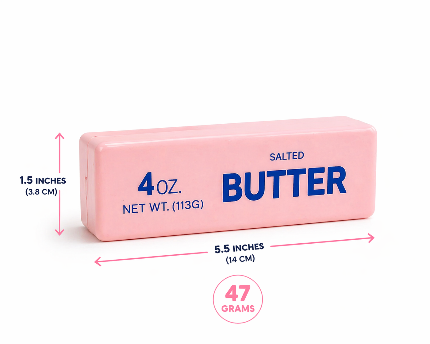 Pink Butter Squishy – Sensory Stress Toy