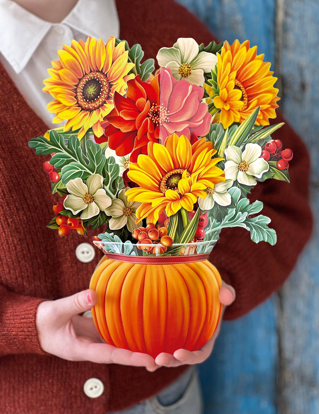 Pumpkin Harvest (8 Pop-up Greeting Cards)