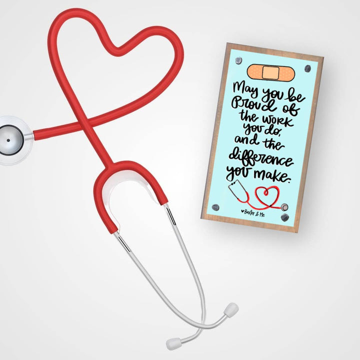 Nurse Proud of the Work You Do Driftwood Happy Block