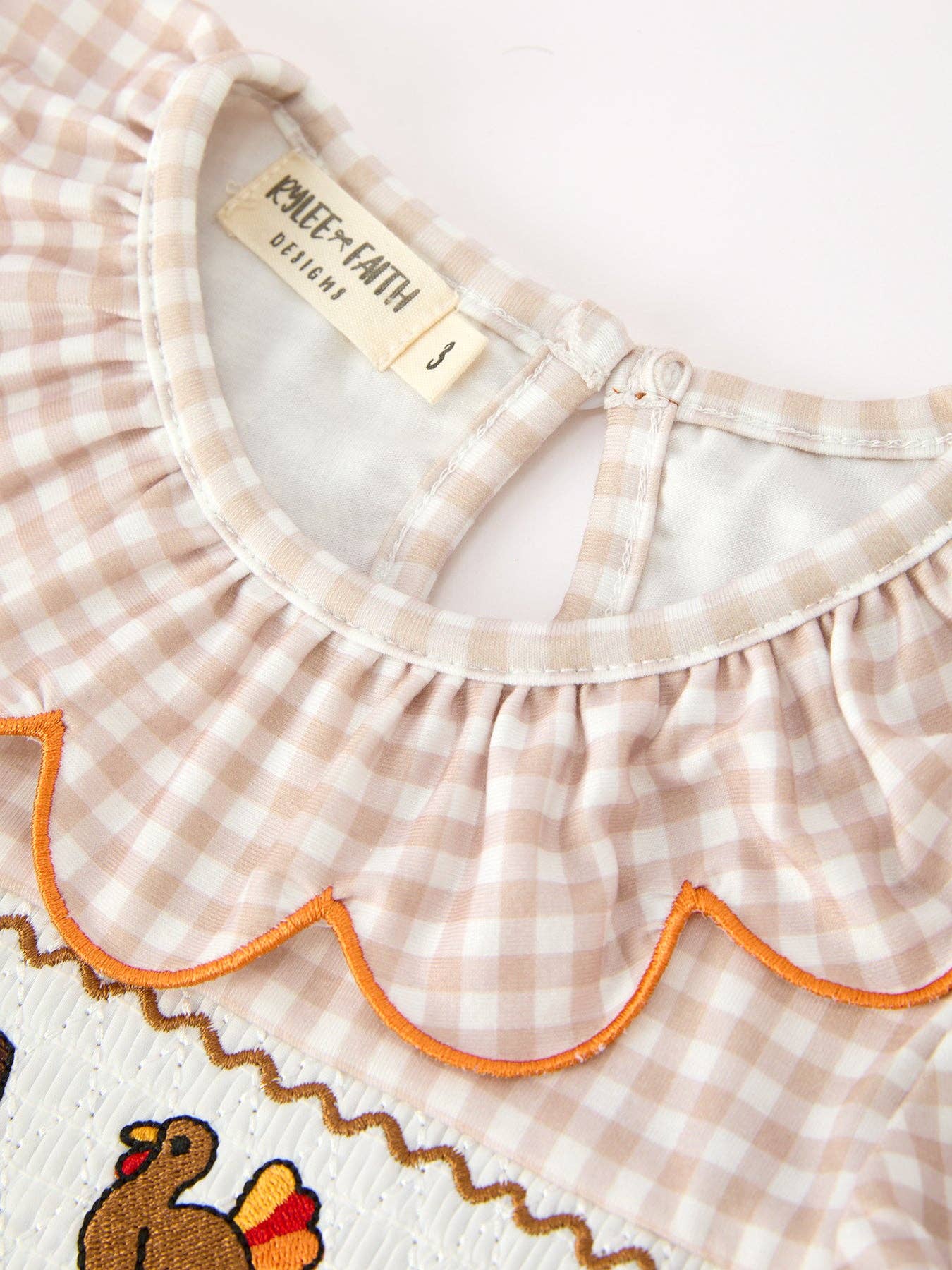 Thanksgiving Smocked Girls Dress