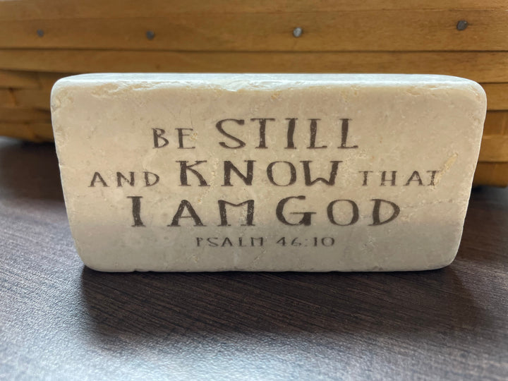 Be Still and Know that I am God Scripture Stone