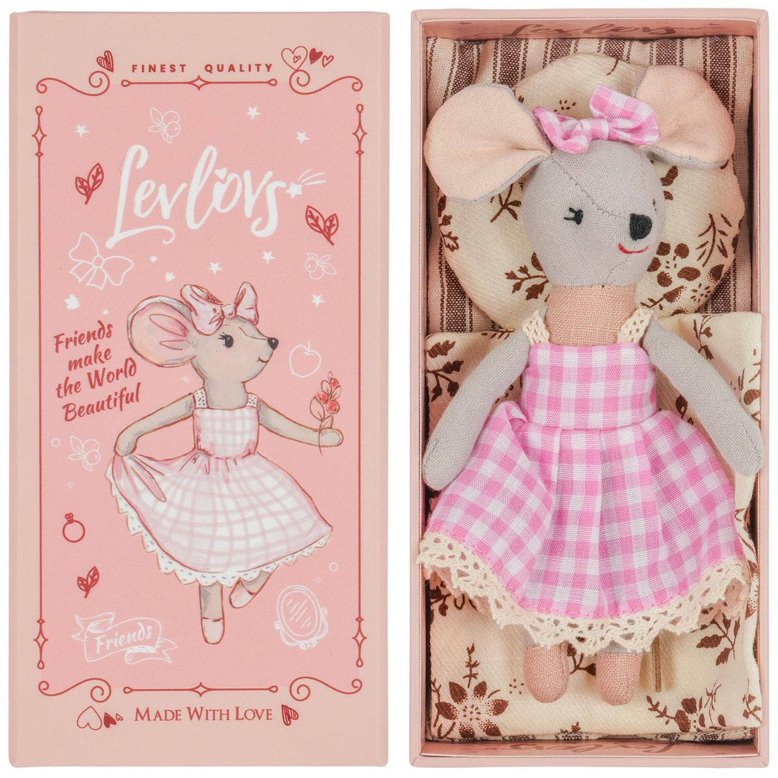 Mouse Lulu in a Box with the Bedding Summer Gift