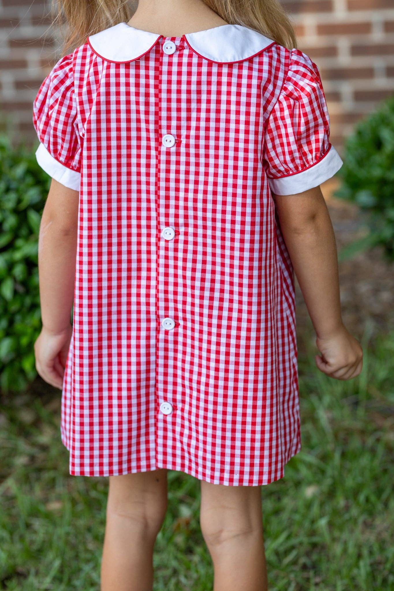 Dolly Red Gingham A-Line Raggedy Ann Applique Dress