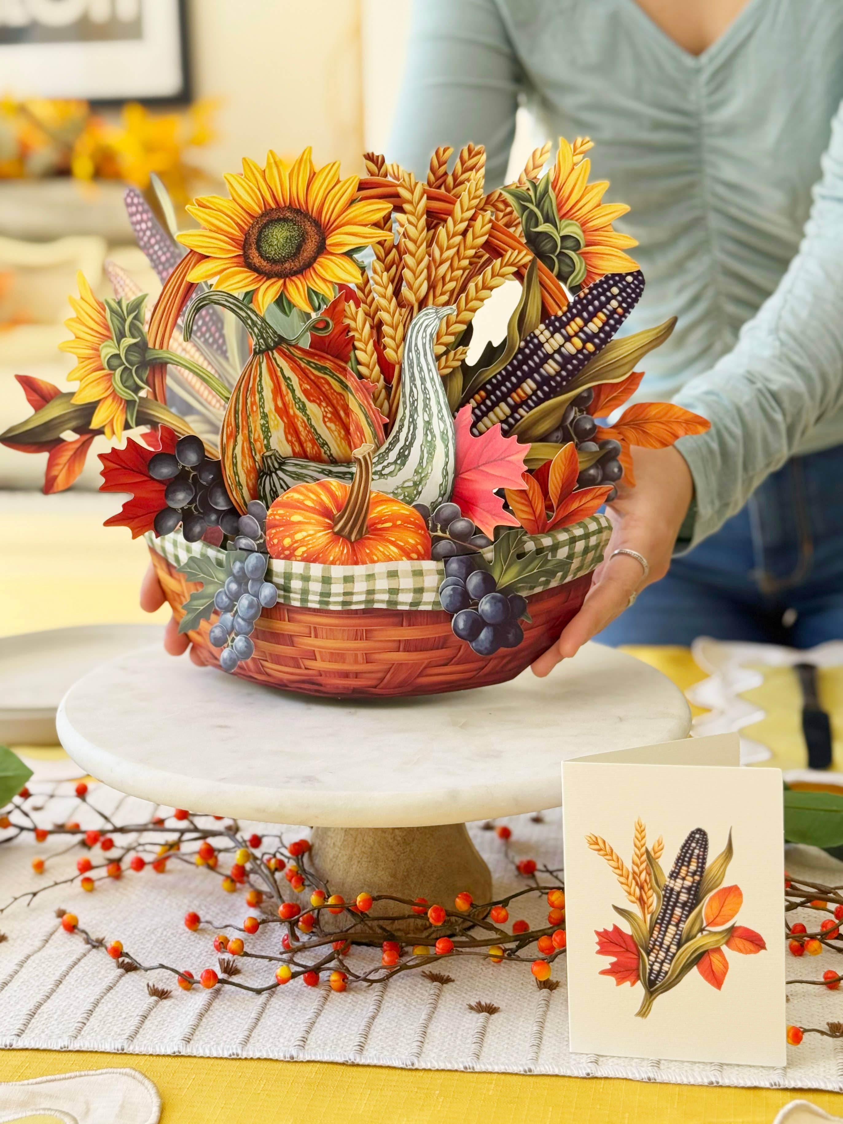Golden Harvest (6 Pop-Up Greeting Cards)