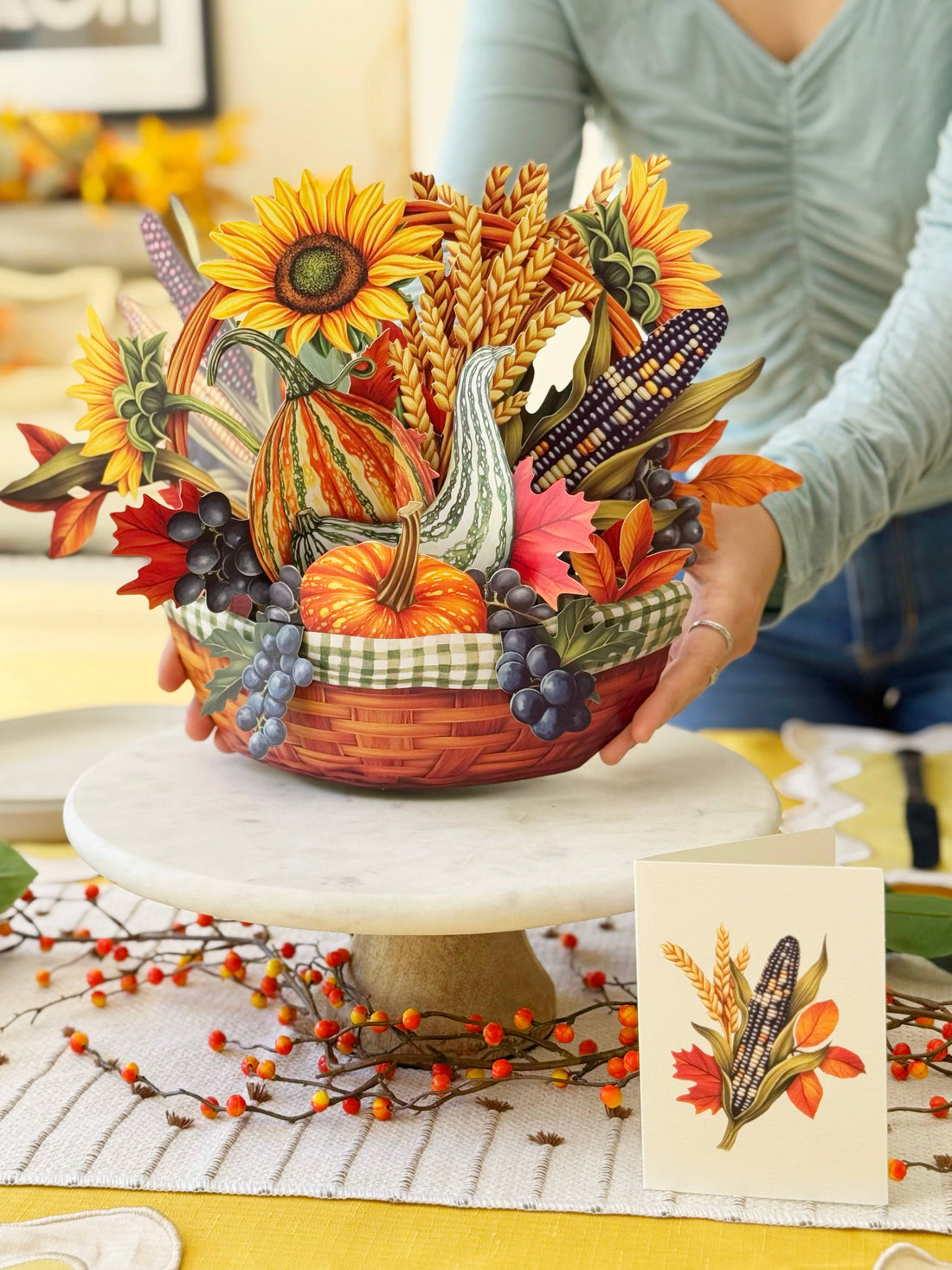 Golden Harvest (6 Pop-Up Greeting Cards)
