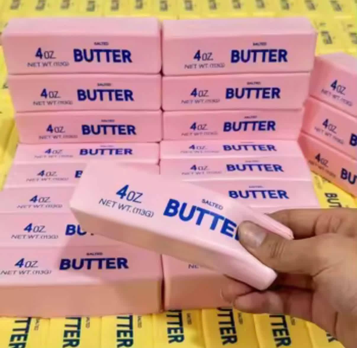 Pink Butter Squishy – Sensory Stress Toy