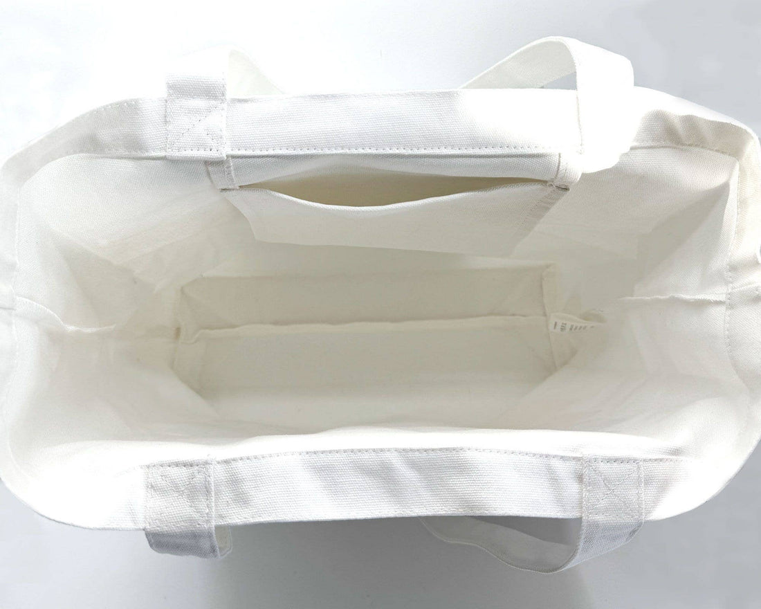 White Pyrex Inspired Tote Bag