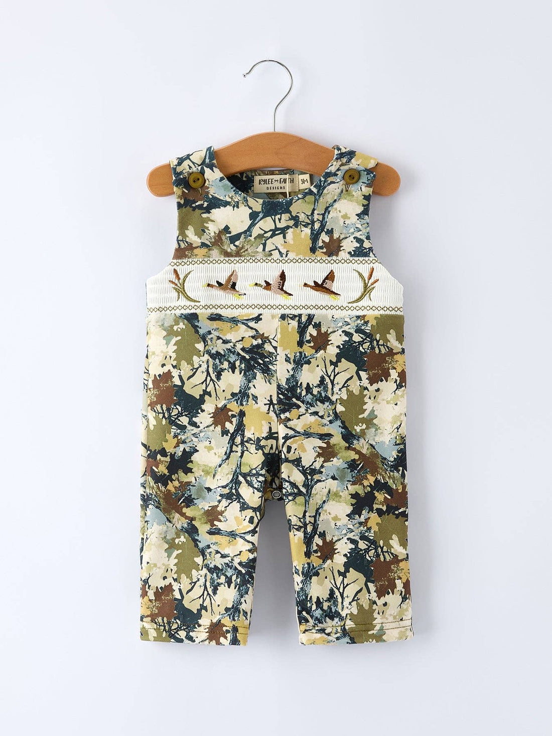 Camo Duck Smocked Romper